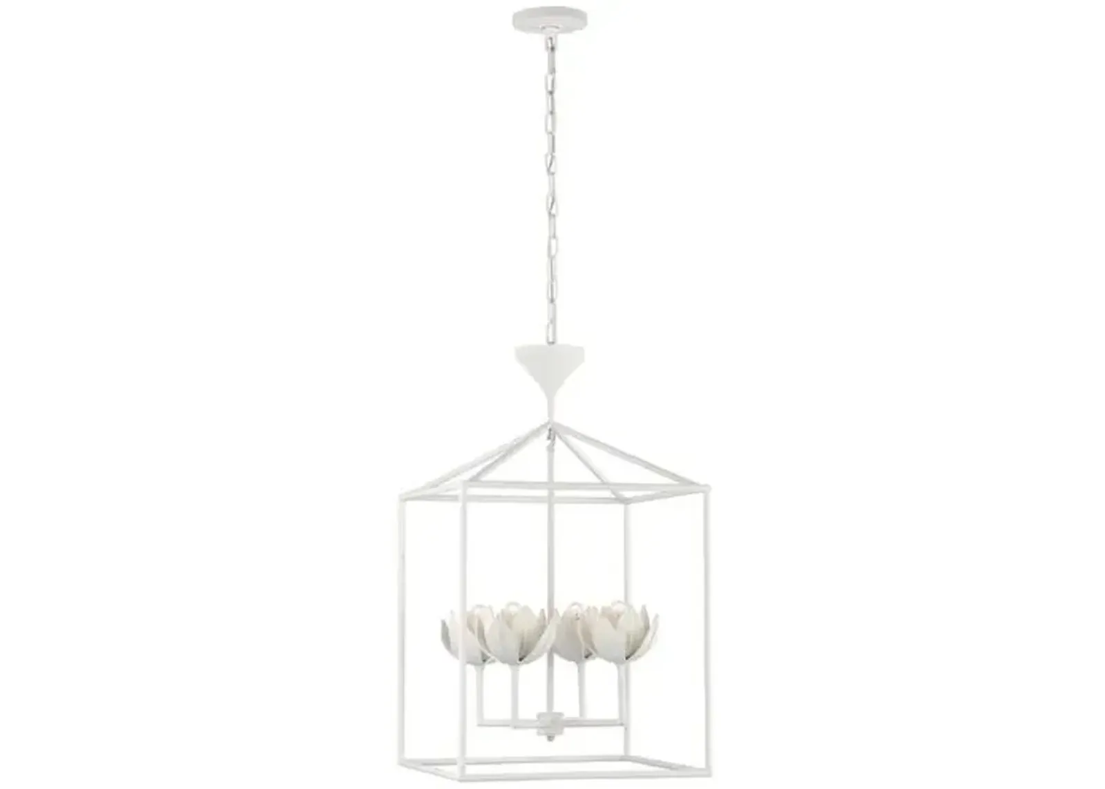 Visual Comfort - Alberto Open Cage Lantern - White