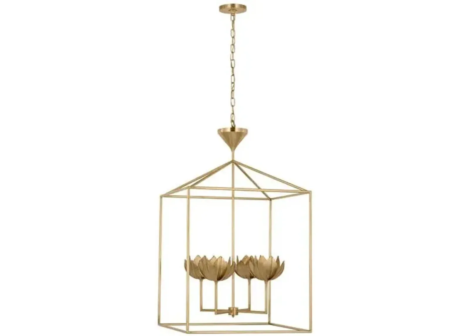 Visual Comfort - Alberto Open Cage Lantern - Gold