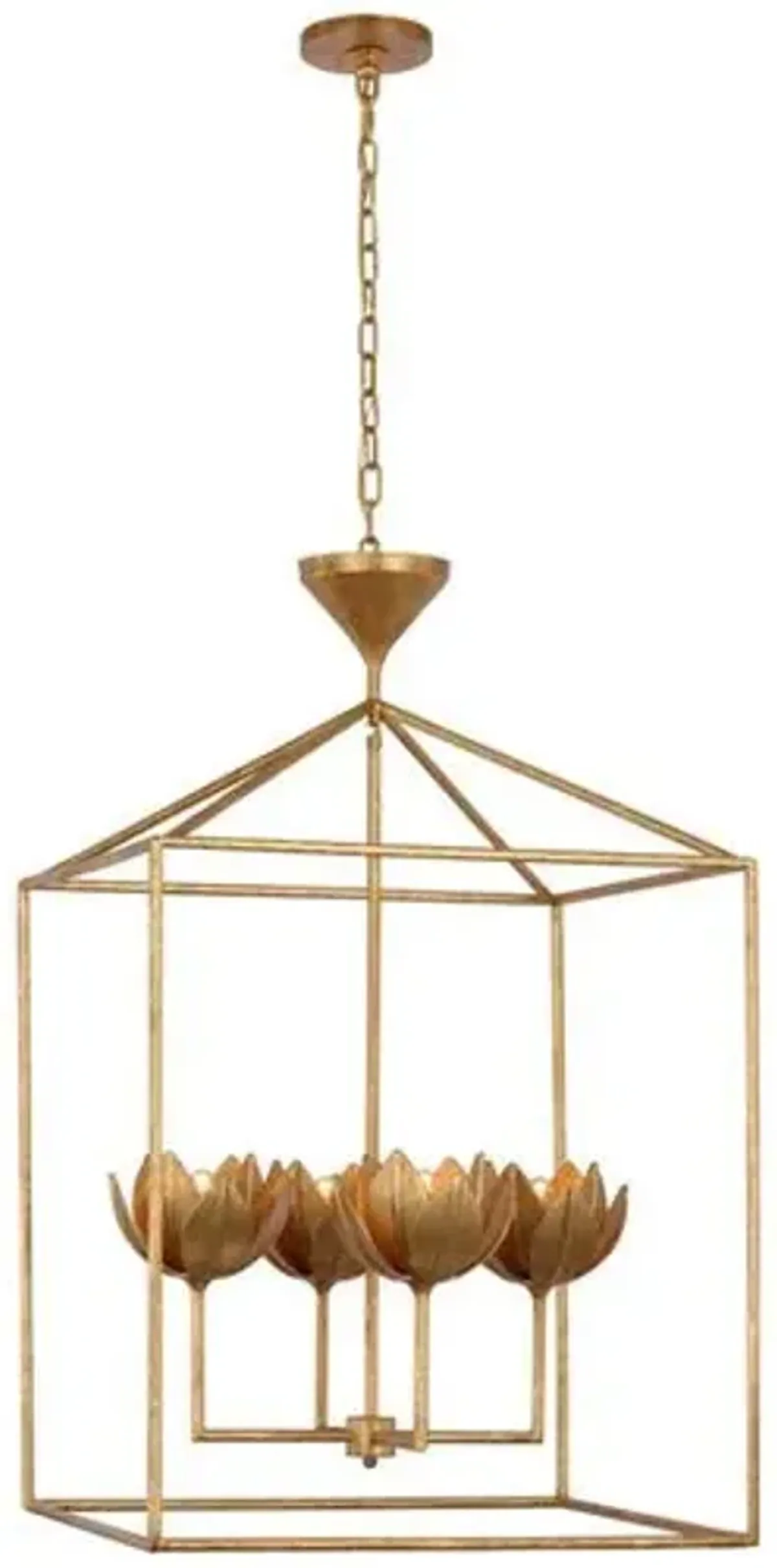 Visual Comfort - Alberto Open Cage Lantern - Gold