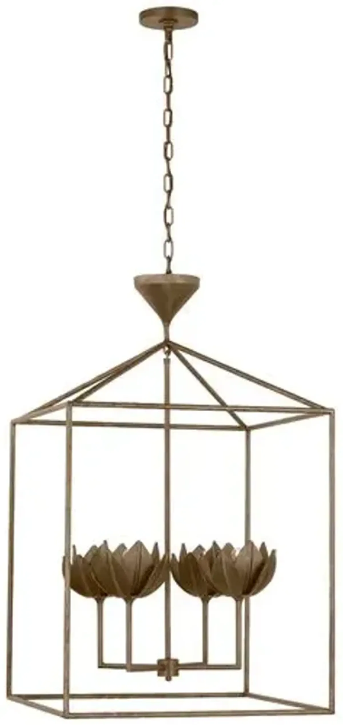 Visual Comfort - Alberto Open Cage Lantern - Brown