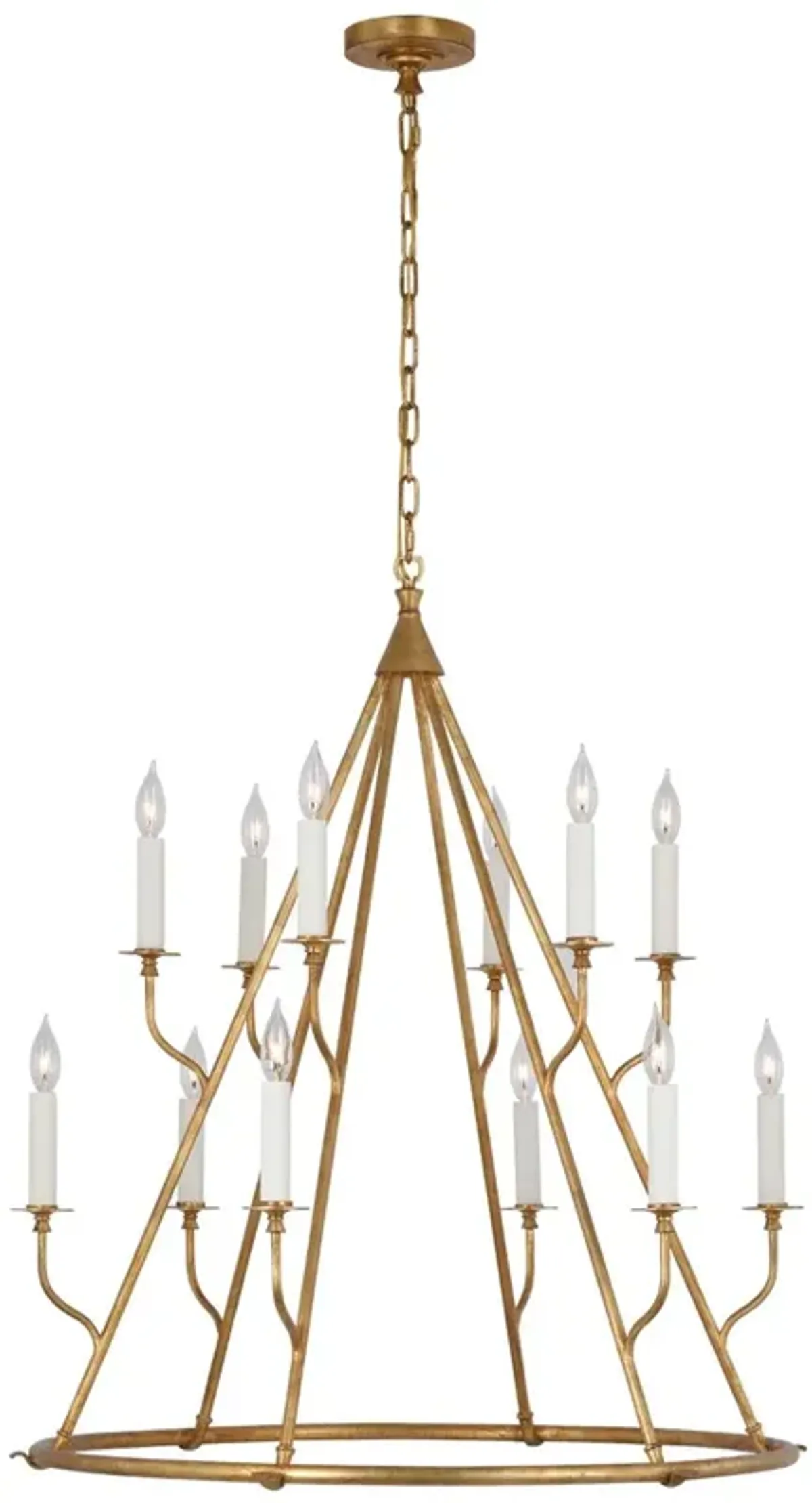 Visual Comfort - Lorio Large Chandelier - Gold