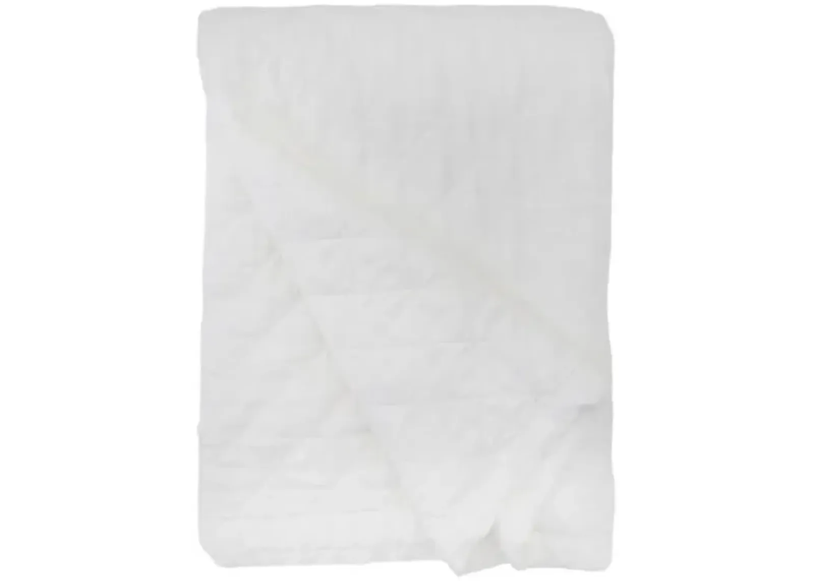 Monaco Bamboo Sateen Coverlet - Pom Pom at Home - White