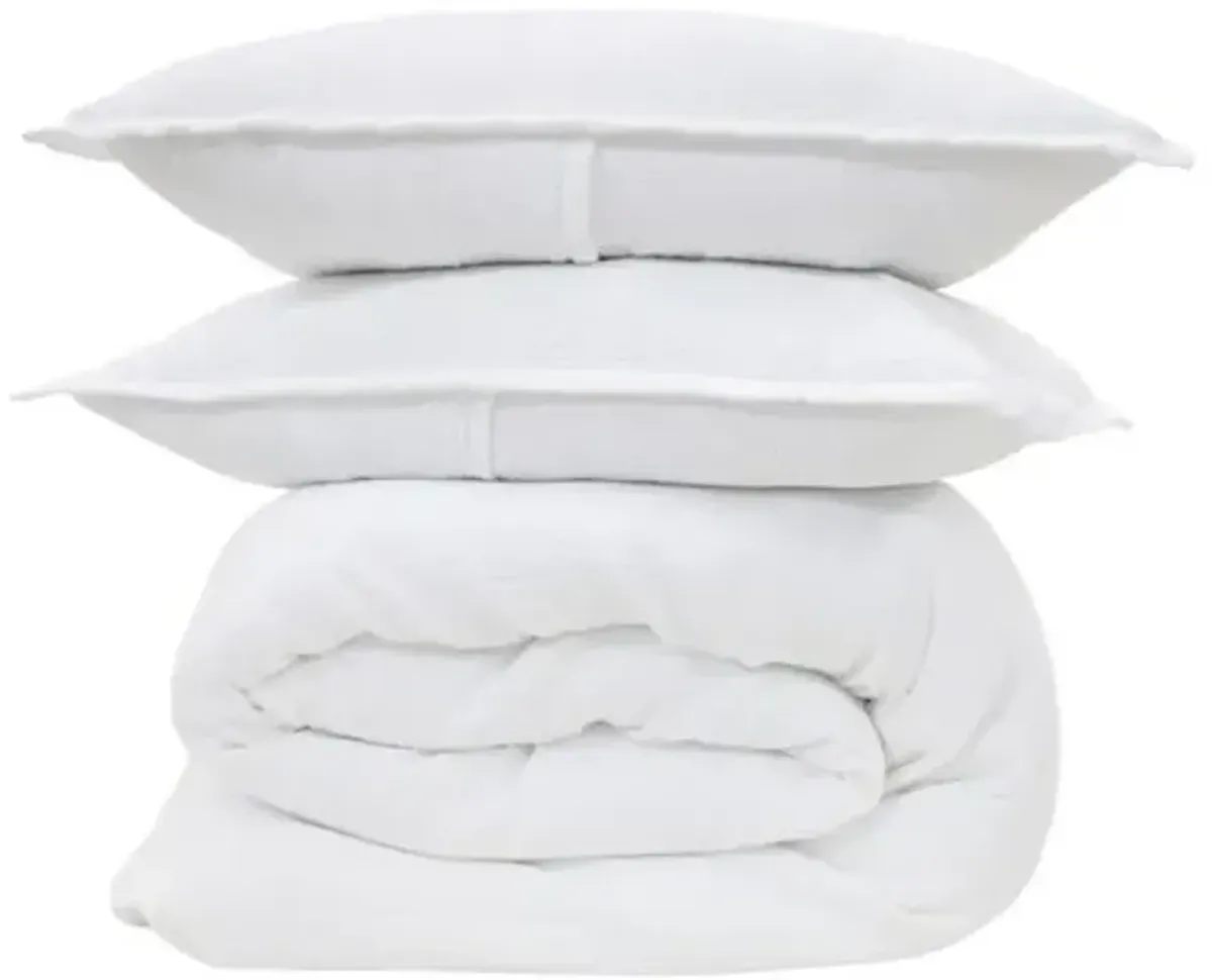 Waverly Duvet Set - Pom Pom at Home - White