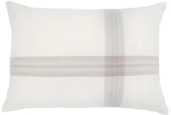 Geneva 28x36 Big Pillow, Ivory/Taupe
