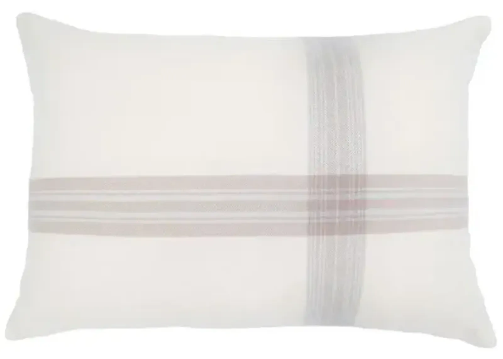 Geneva 28x36 Big Pillow - Ivory/Taupe - Pom Pom at Home