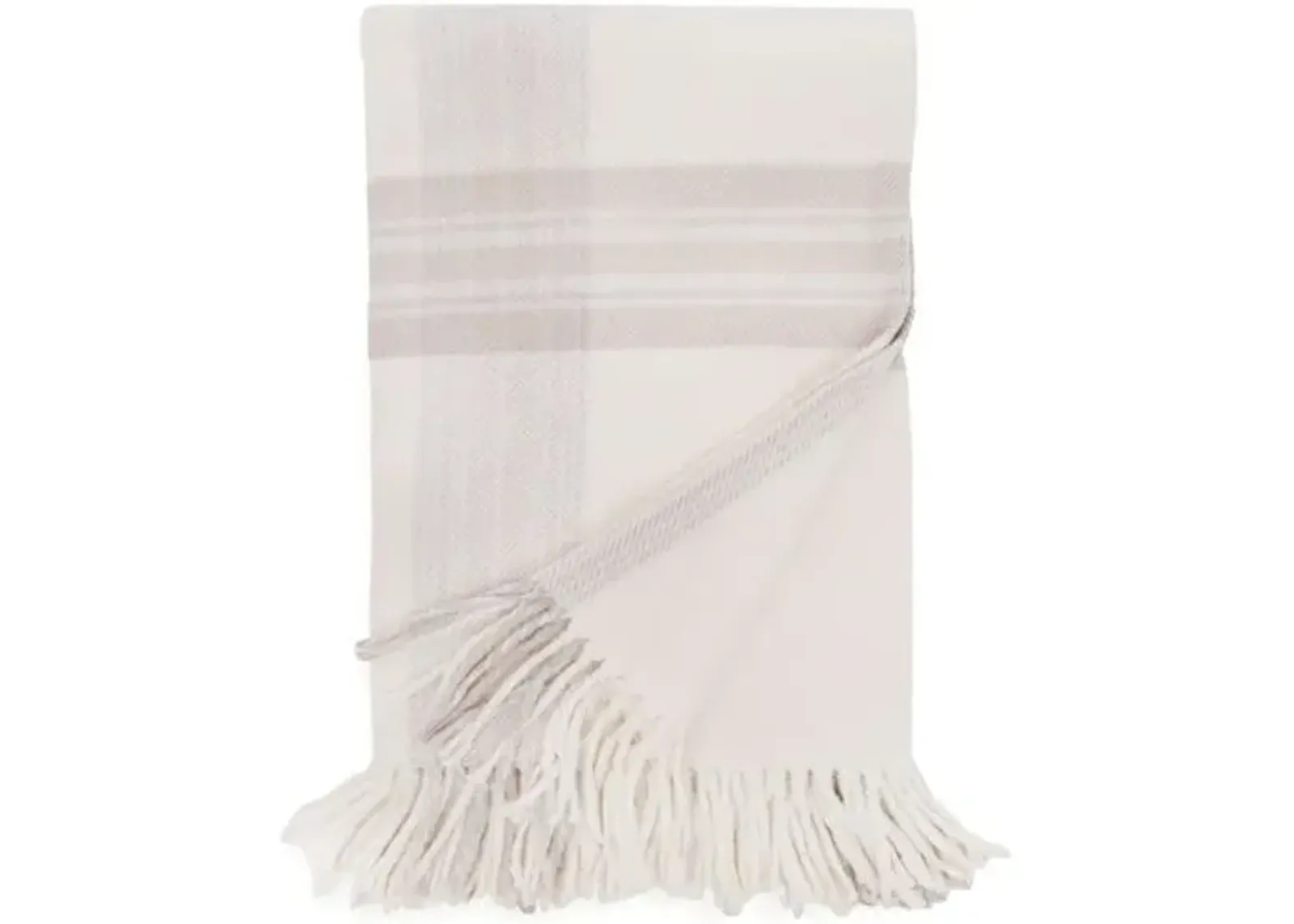 Geneva Throw - Ivory/Taupe - Pom Pom at Home