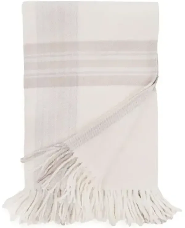 Geneva Throw - Ivory/Taupe - Pom Pom at Home