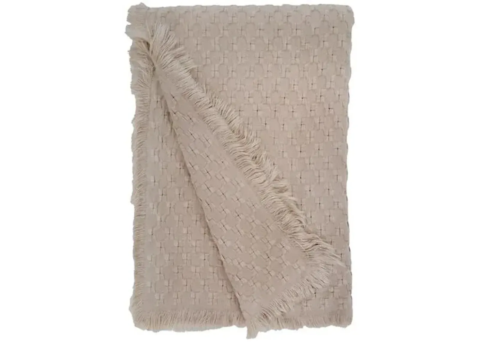 Delphine Oversized Throw - Pom Pom at Home - Brown