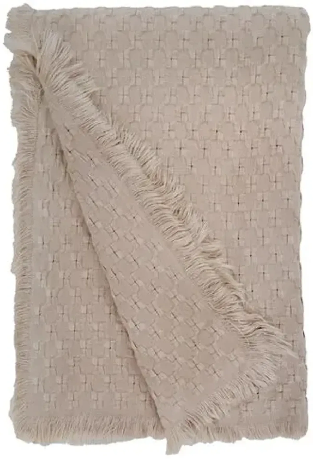 Delphine Oversized Throw - Pom Pom at Home - Brown