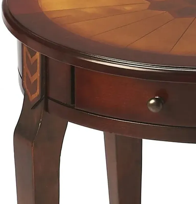 Ruth 1-Drawer Side Table - Brown