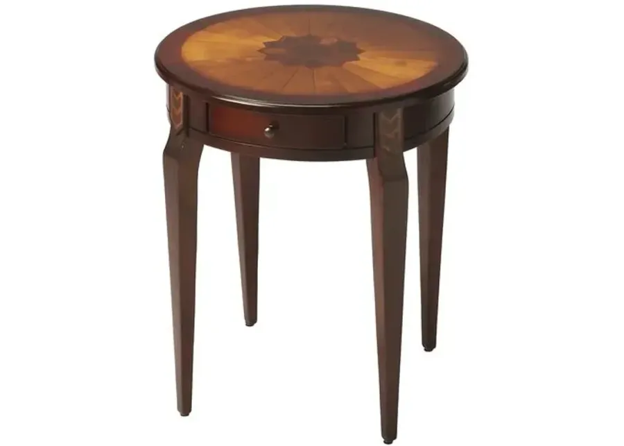 Ruth 1-Drawer Side Table - Brown