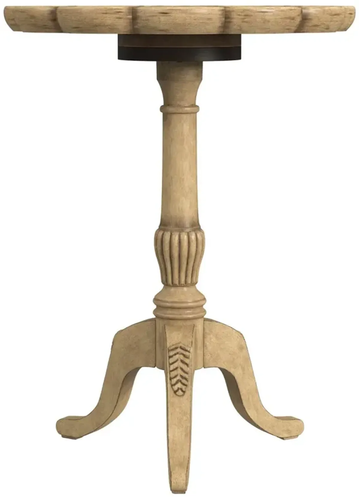 Nadia Scallop Pedestal Side Table