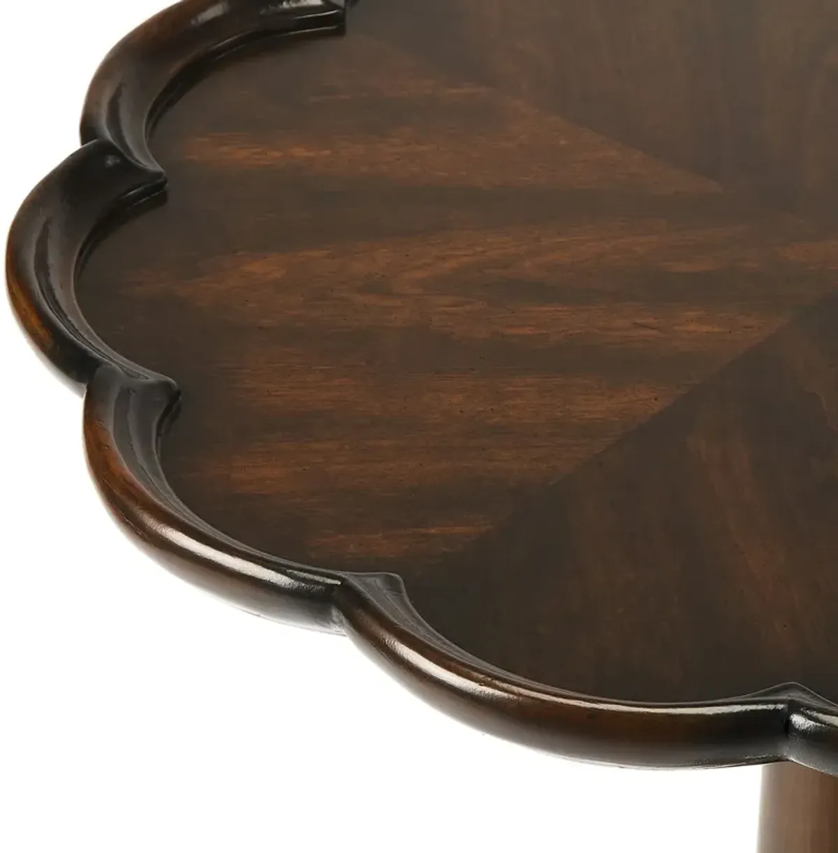 Nadia Scallop Pedestal Side Table