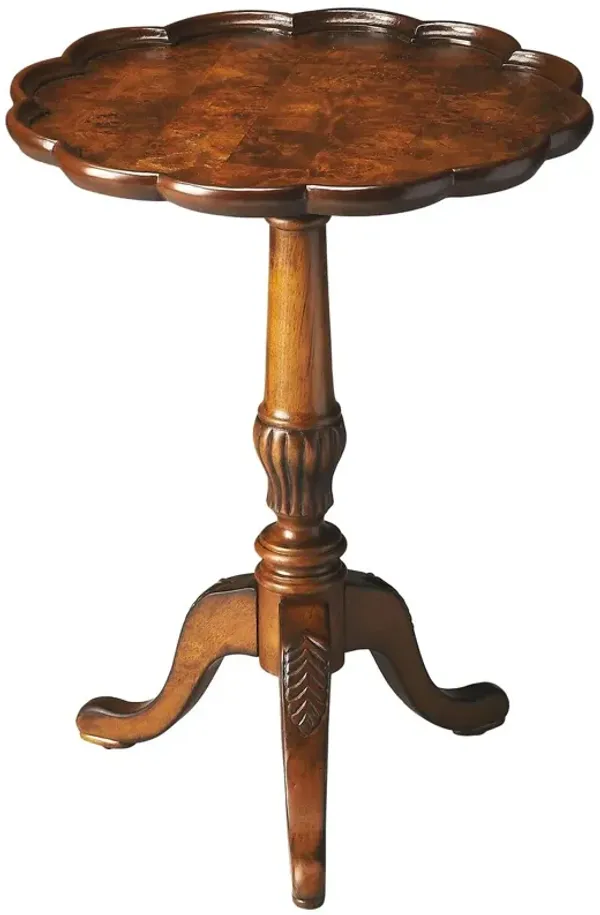 Nadia Scallop Pedestal Side Table