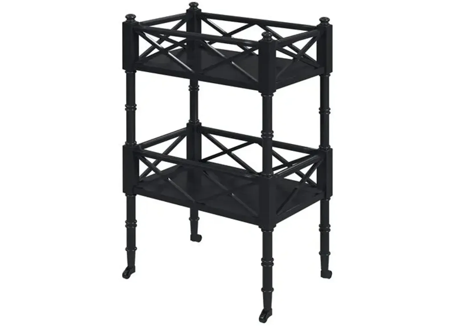 Kerry 2-Tier Bar Cart - Black