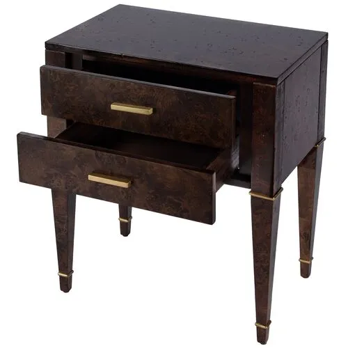 Norman 2-Drawer End Table/Nightstand