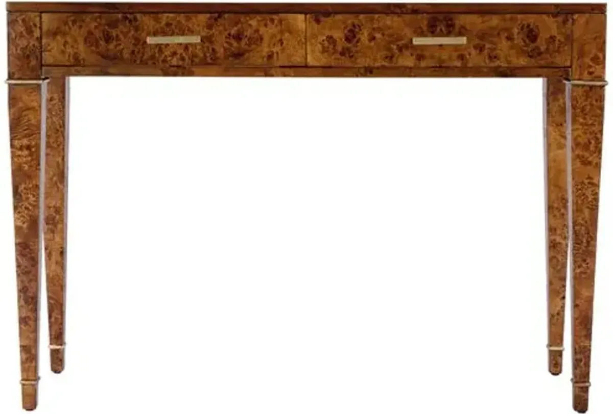 Norman Burl 2-Drawer 45" Console Table - Brown