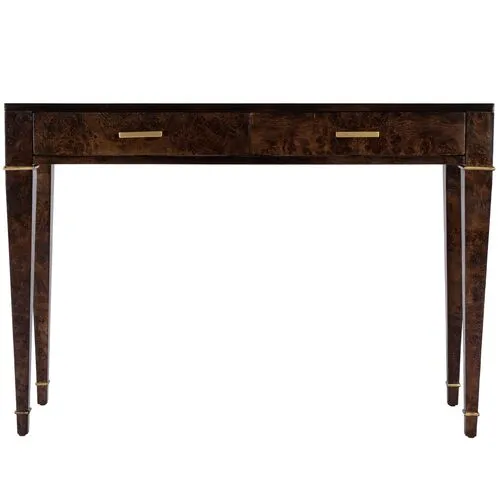 Norman Burl 2-Drawer 45" Console Table - Brown