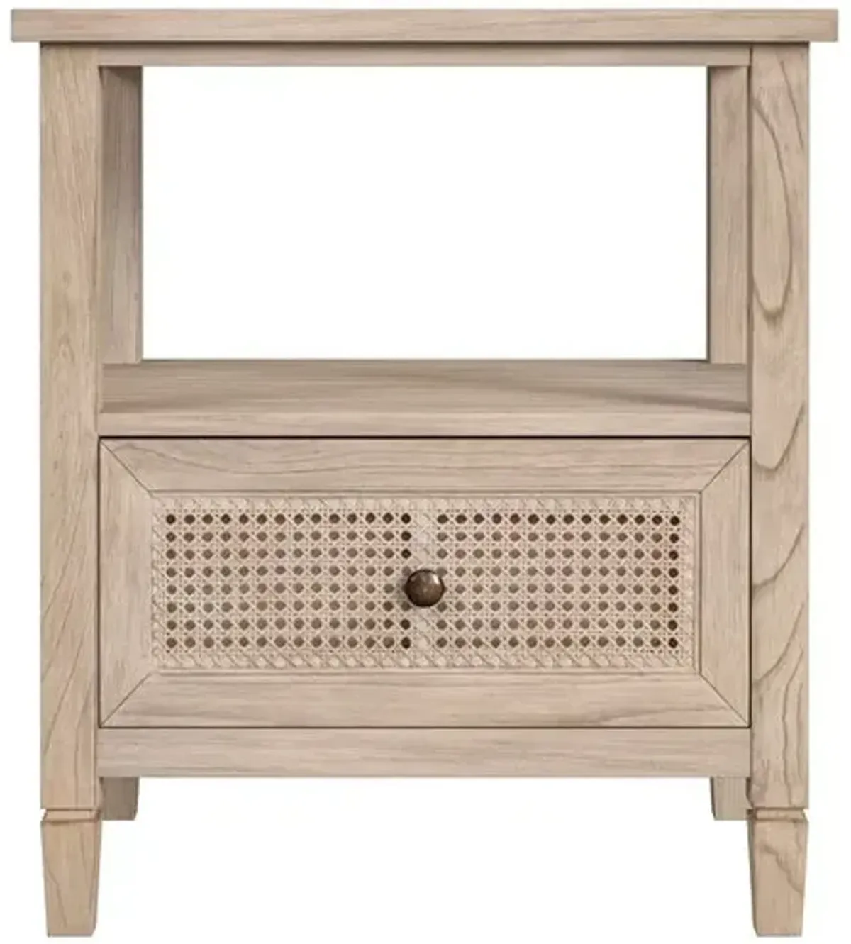 Myrtle 1-Drawer Cane Nightstand