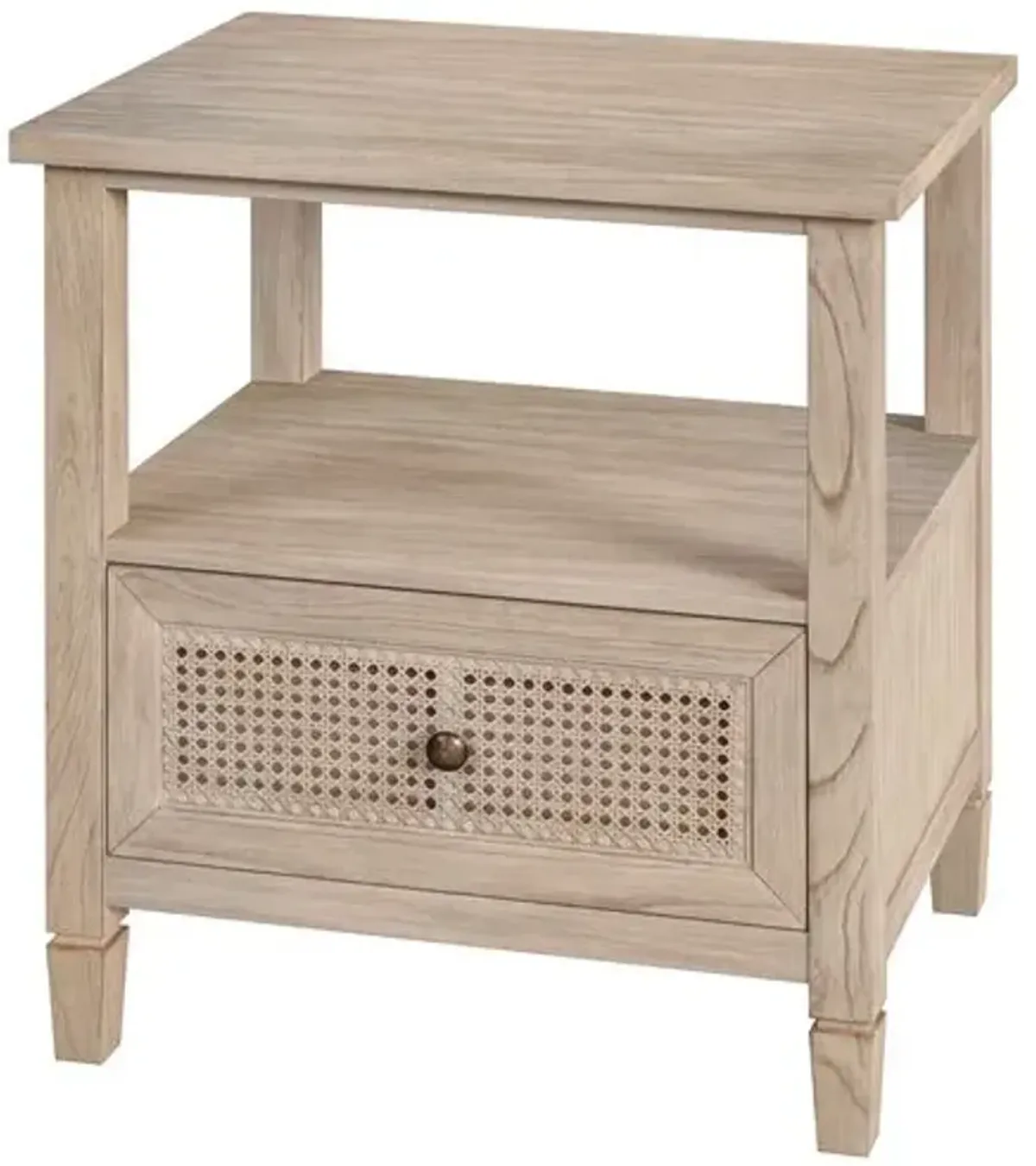 Myrtle 1-Drawer Cane Nightstand