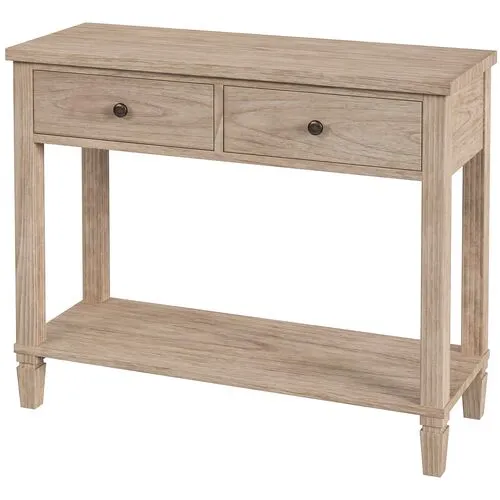 Myrtle 2-Drawer 36" Console Table - Desert Sand - Brown