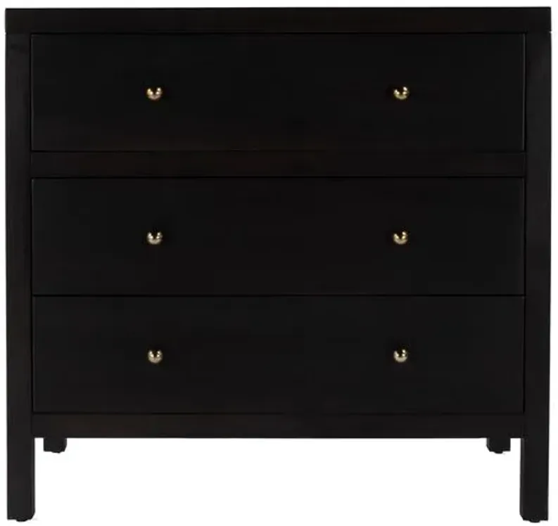 Charlie 3-Drawer Chest - Brown