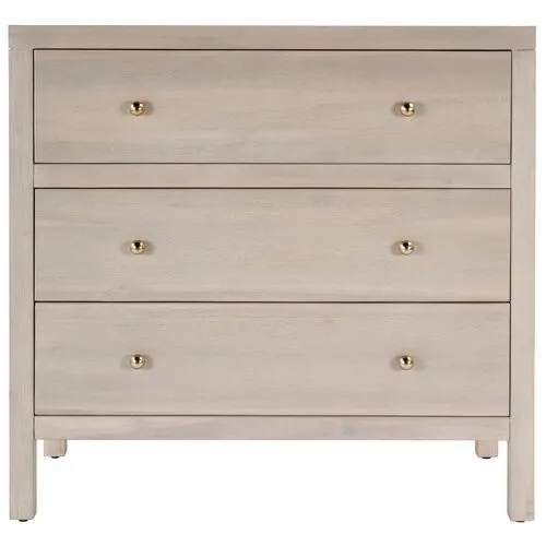 Charlie 3-Drawer Chest - Beige