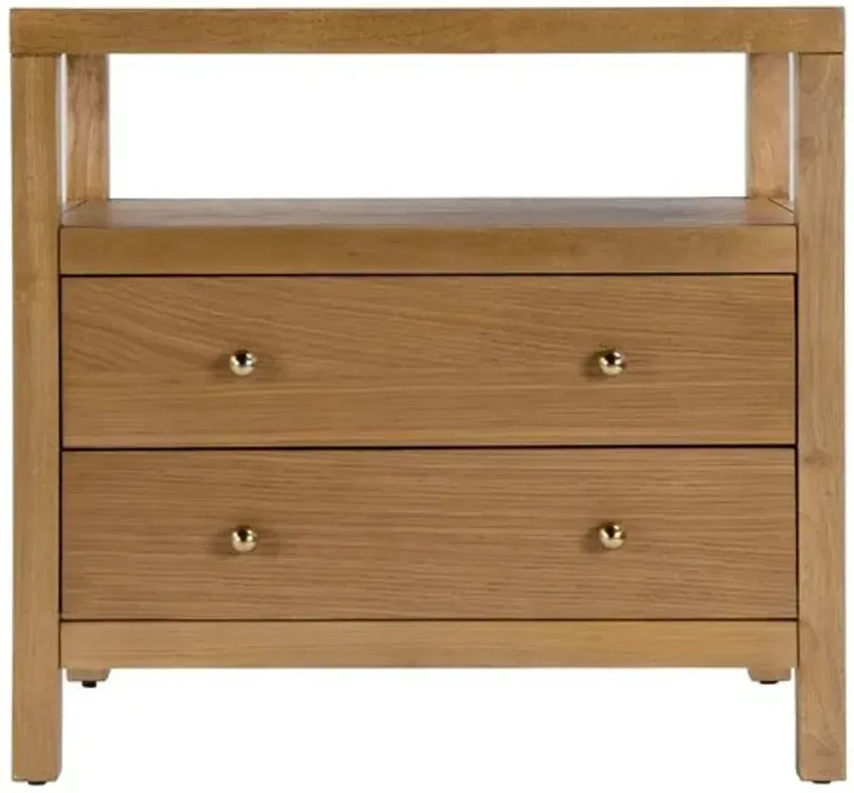 Charlie 2-Drawer Wide Nightstand