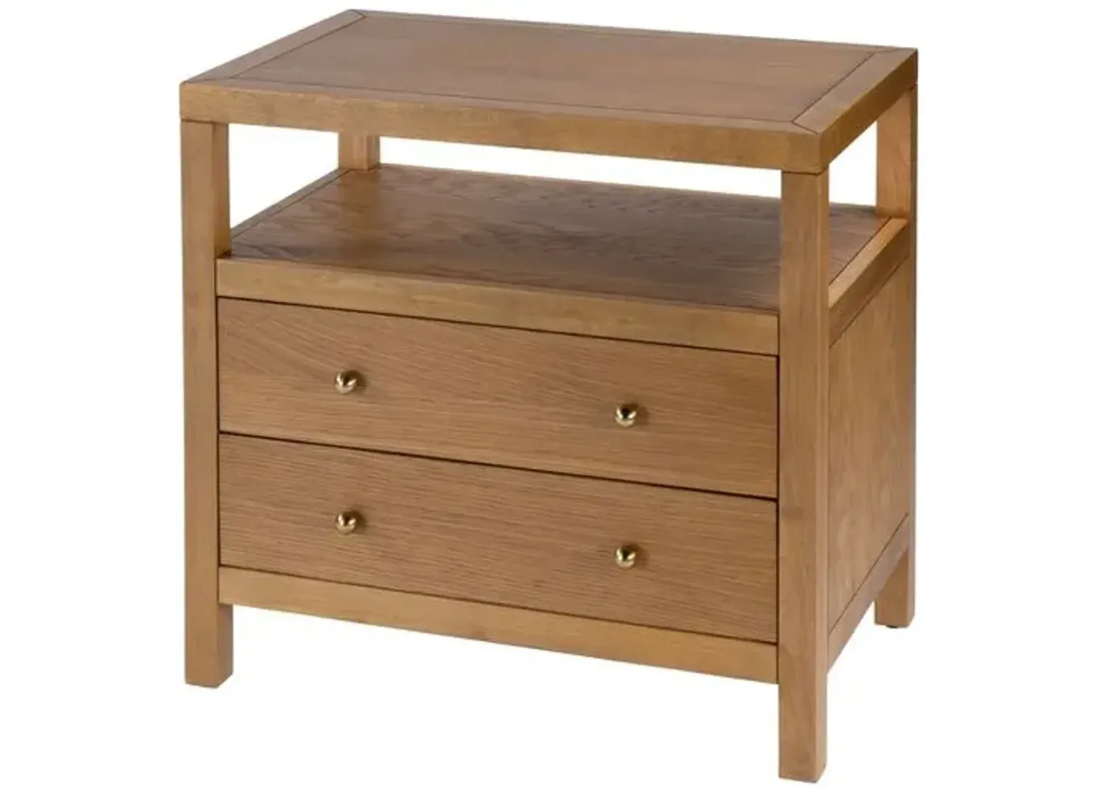 Charlie 2-Drawer Wide Nightstand