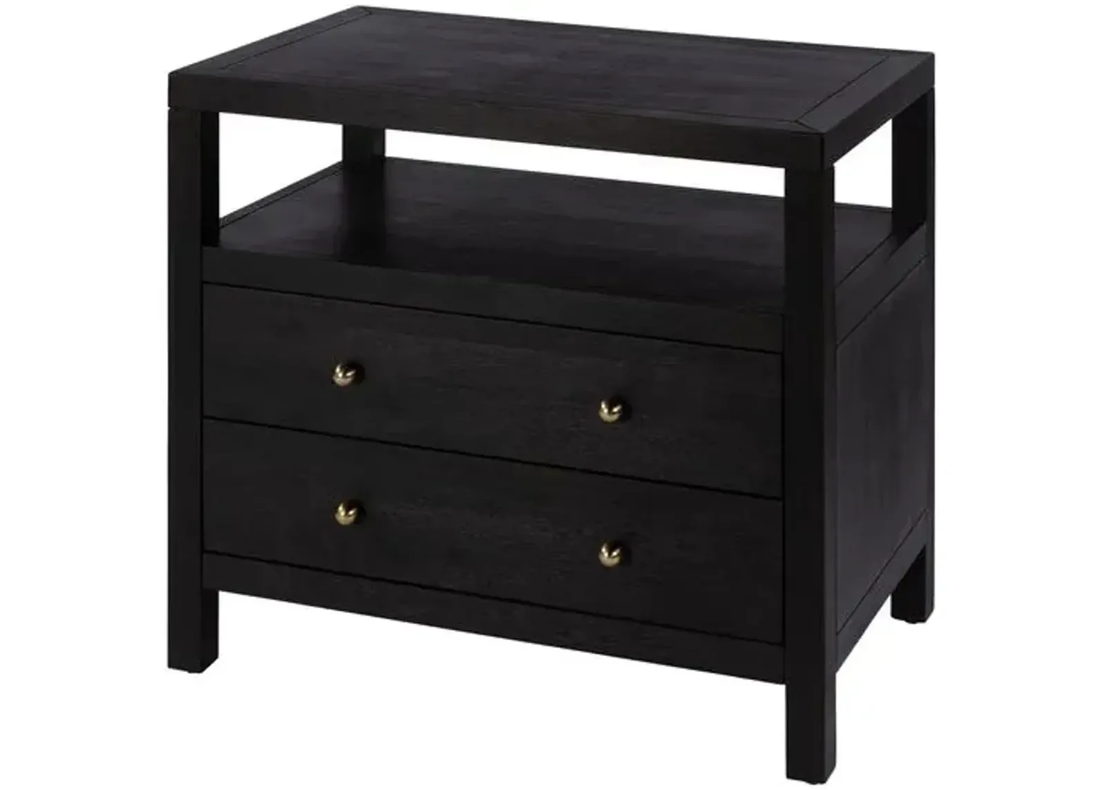 Charlie 2-Drawer Wide Nightstand