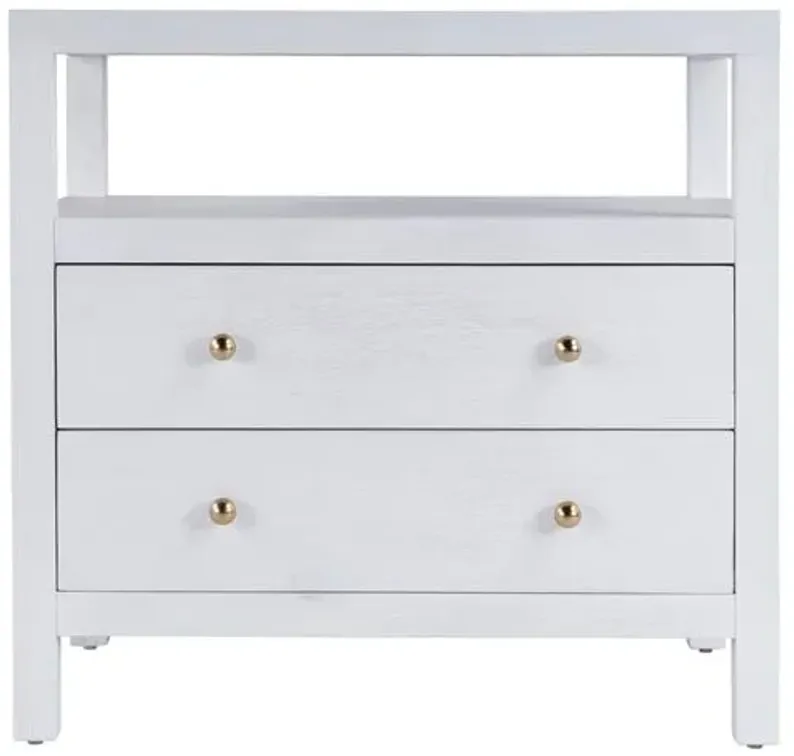 Charlie 2-Drawer Wide Nightstand