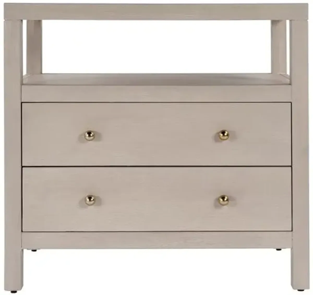 Charlie 2-Drawer Wide Nightstand