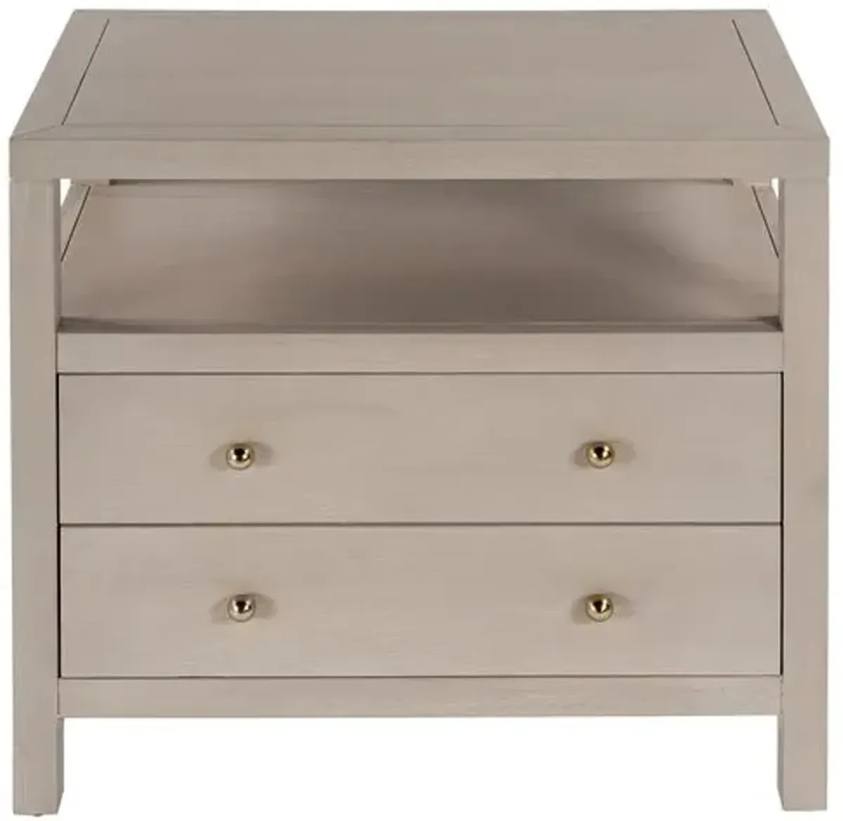 Charlie 2-Drawer Wide Nightstand