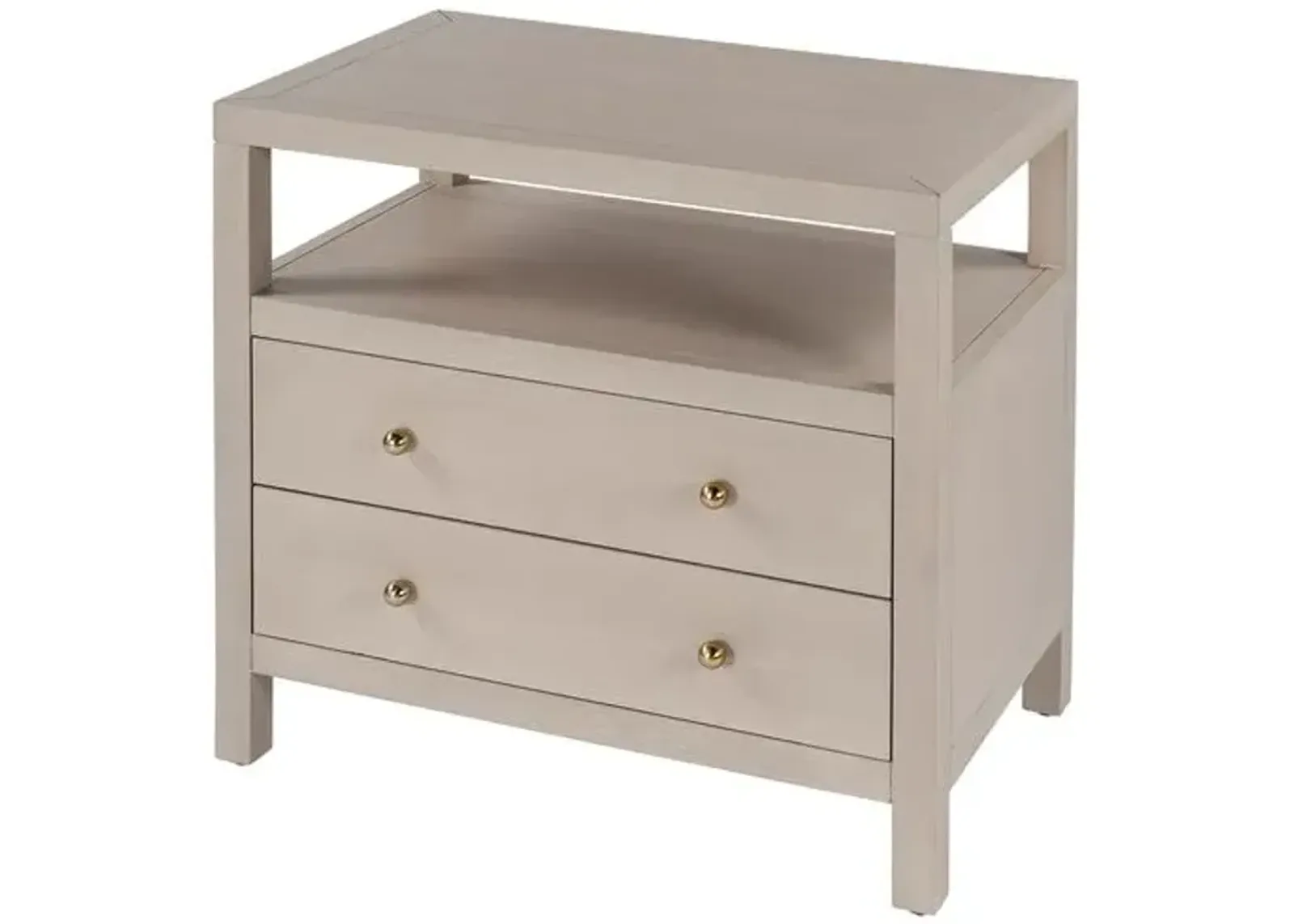 Charlie 2-Drawer Wide Nightstand