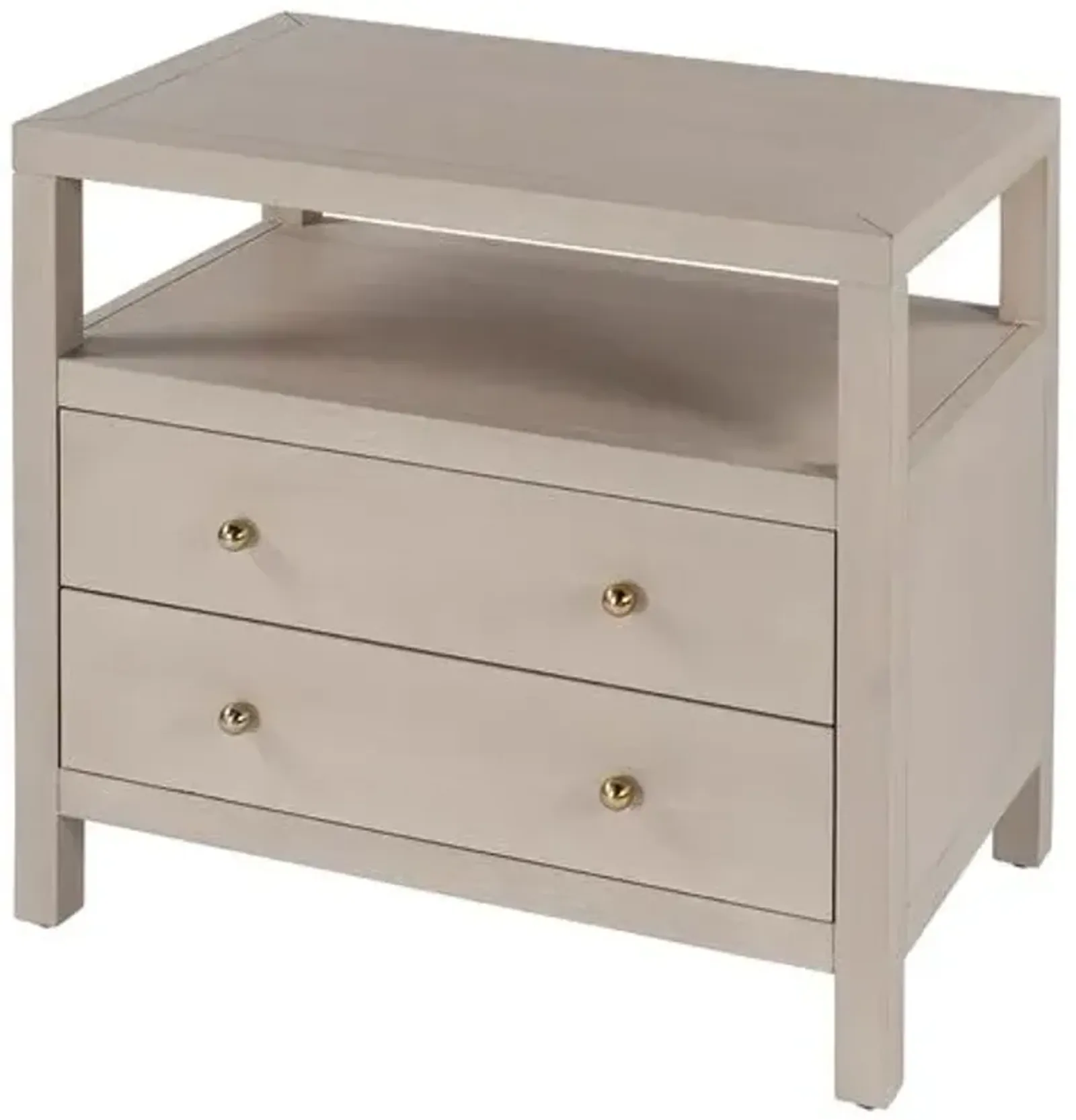 Charlie 2-Drawer Wide Nightstand