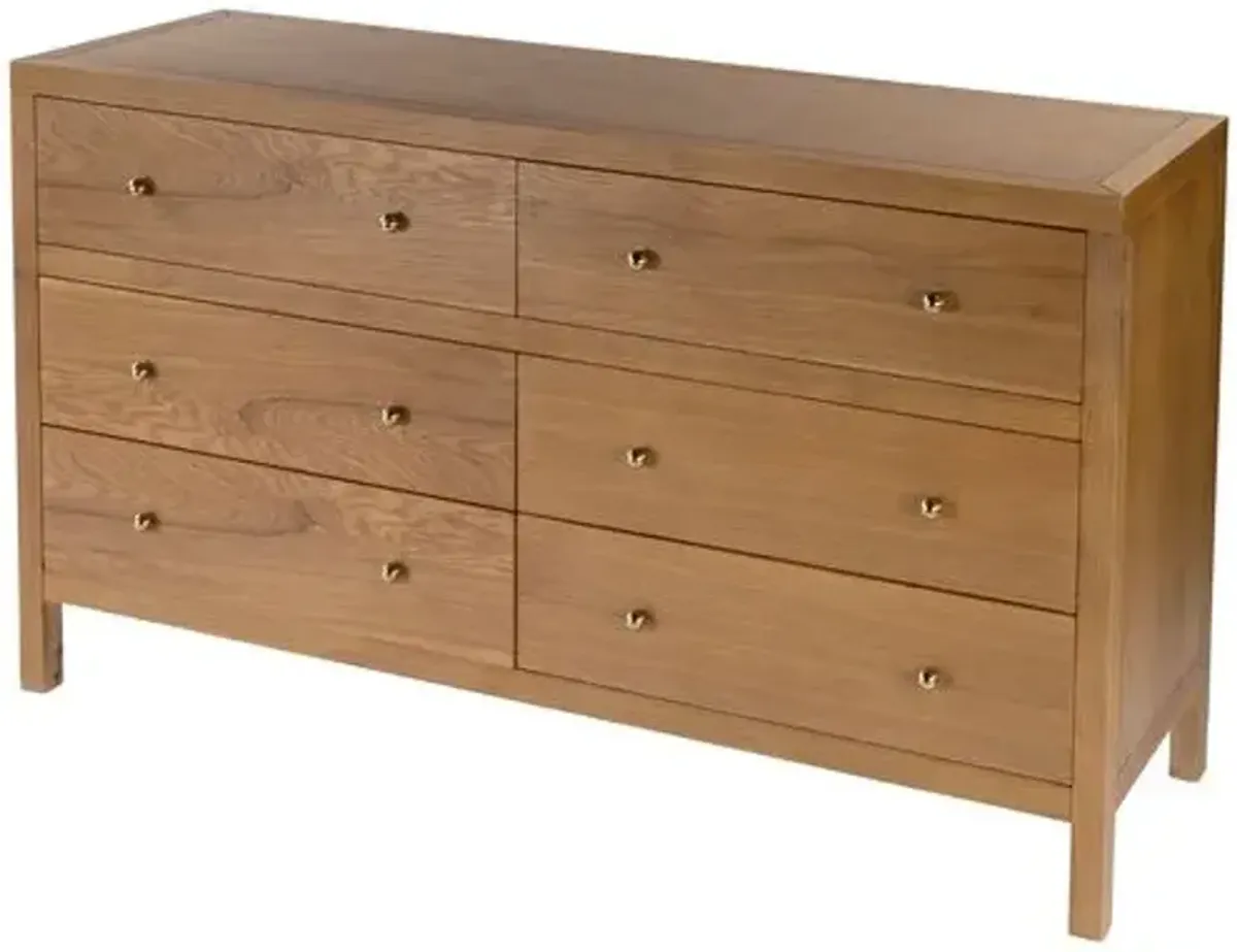 Charlie 6-Drawer Dresser - Brown