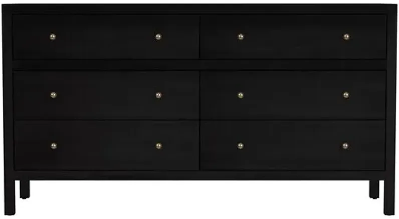 Charlie 6-Drawer Dresser - Brown