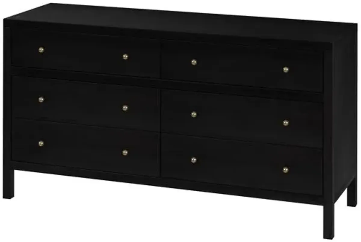 Charlie 6-Drawer Dresser - Brown