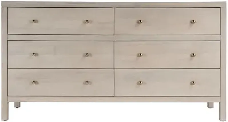 Charlie 6-Drawer Dresser - Beige