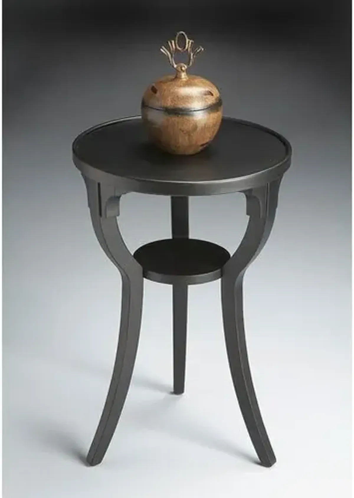 Carlton Round Side Table - Black