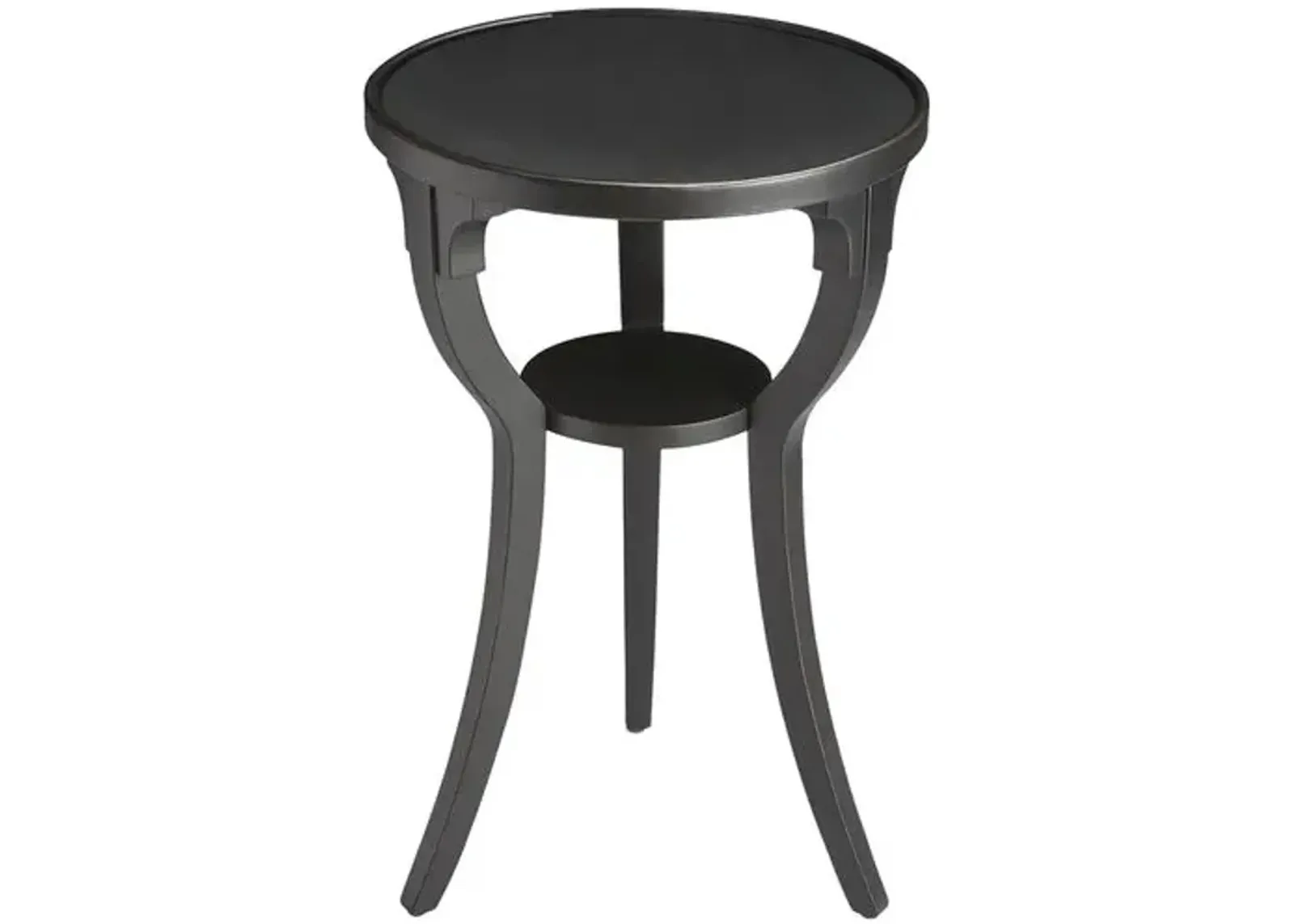 Carlton Round Side Table - Black