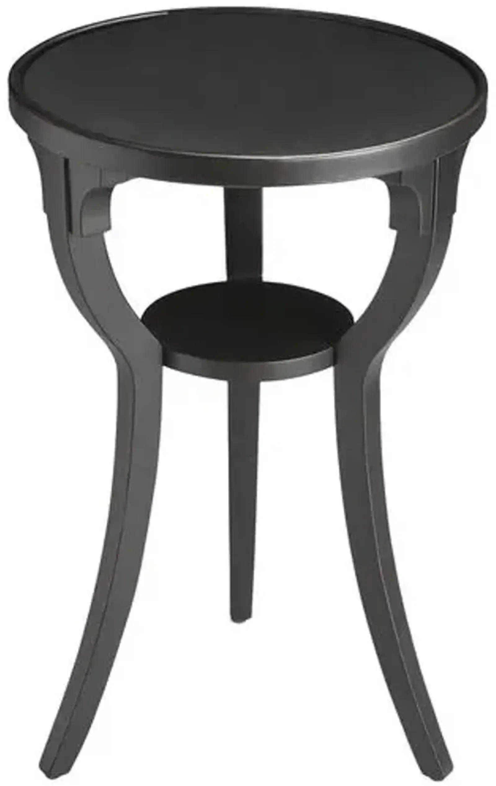 Carlton Round Side Table - Black