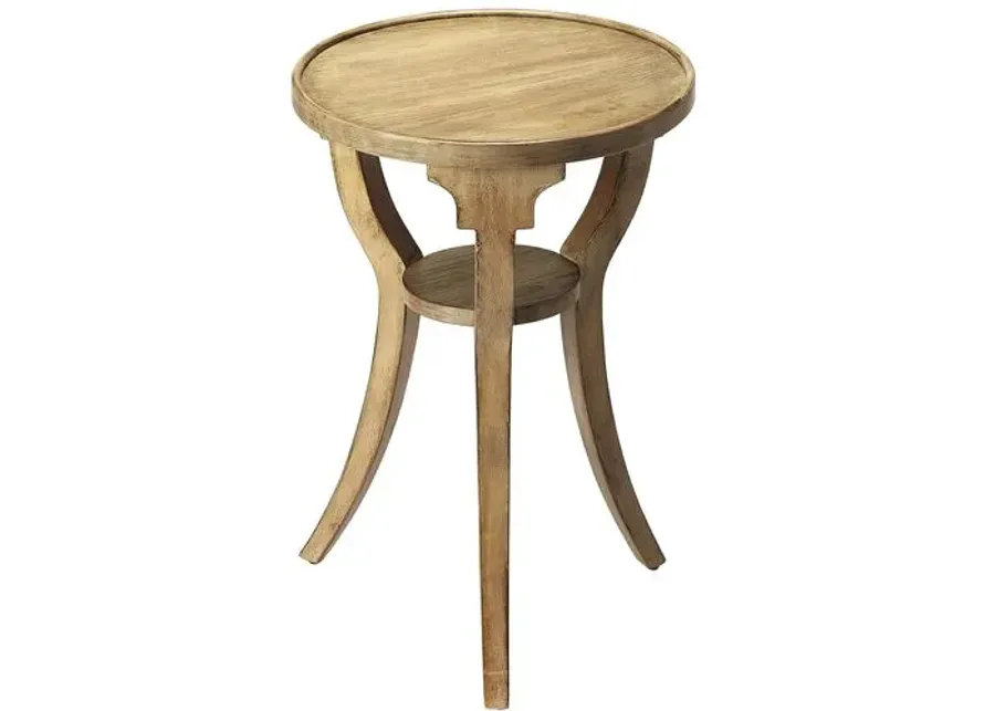 Carlton Round Side Table - Brown