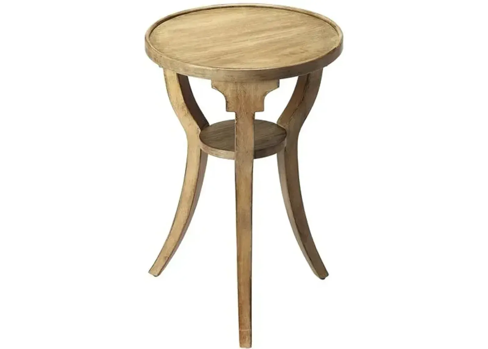 Carlton Round Side Table - Brown