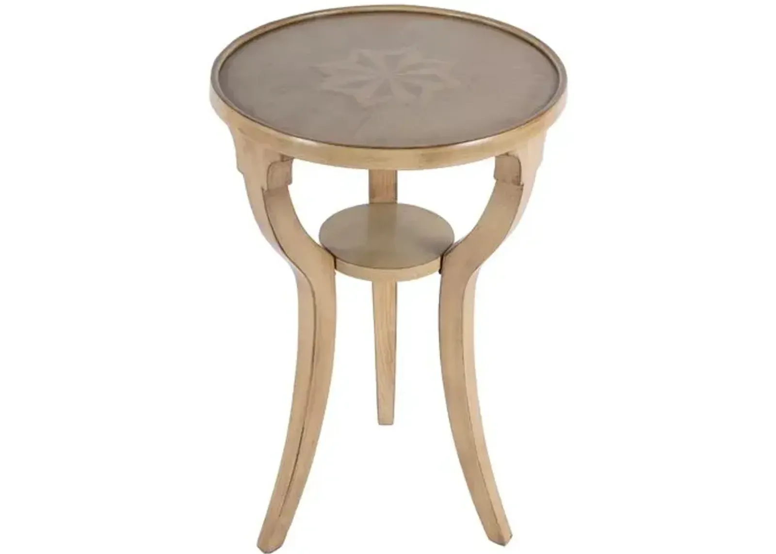 Carlton Round Side Table - Beige