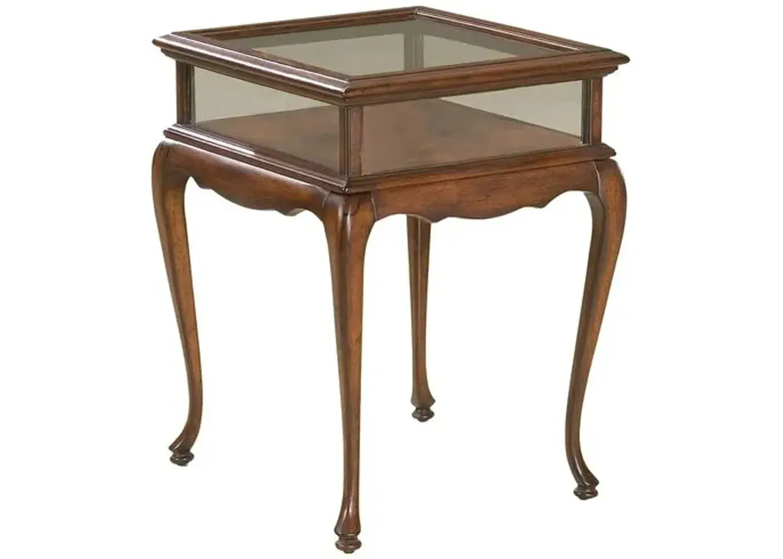 Bronwyn Curio End Table - Brown