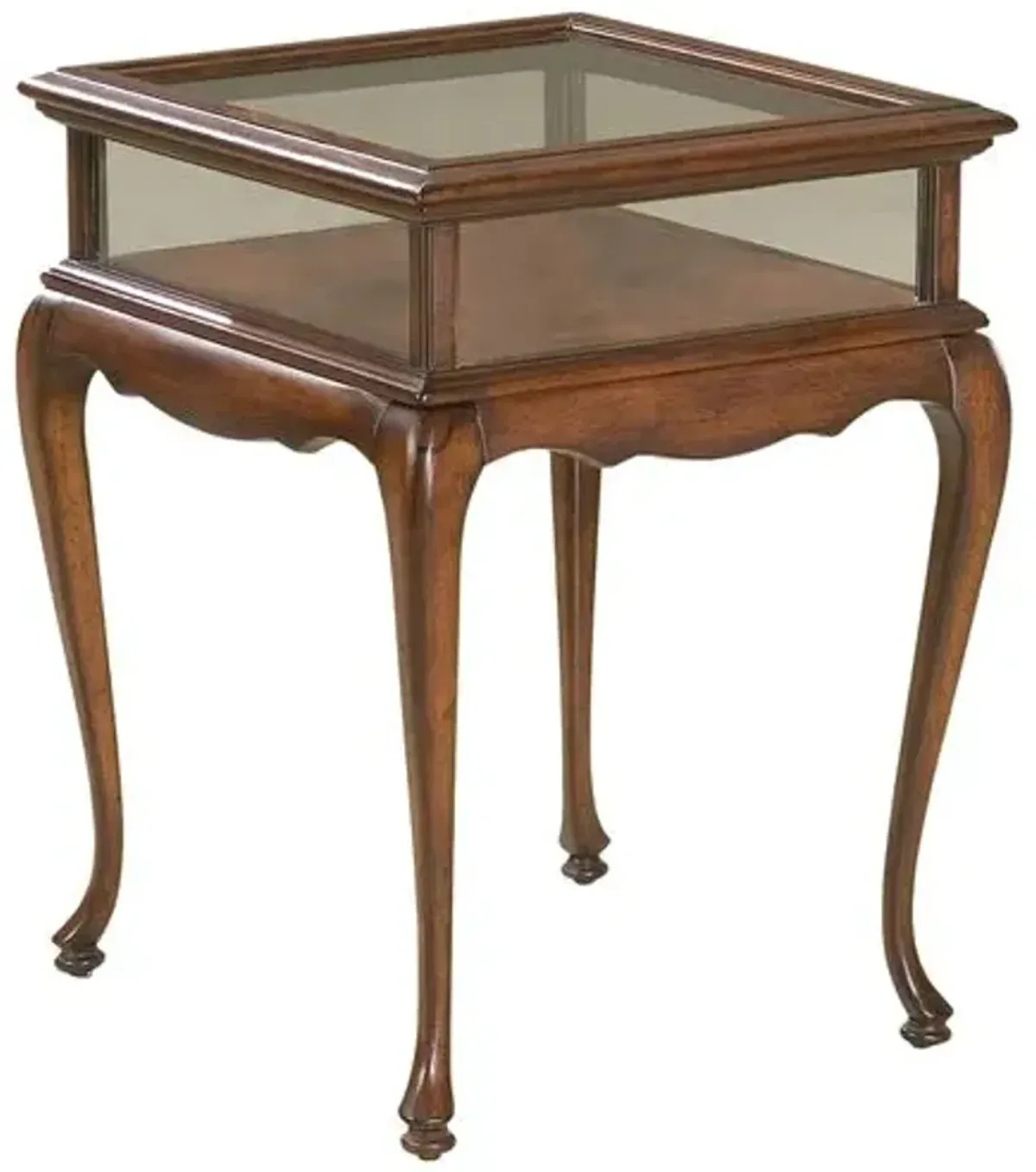 Bronwyn Curio End Table - Brown