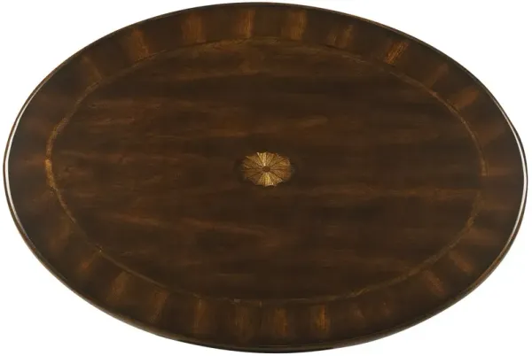 Jaxon Oval Coffee Table, Cherry