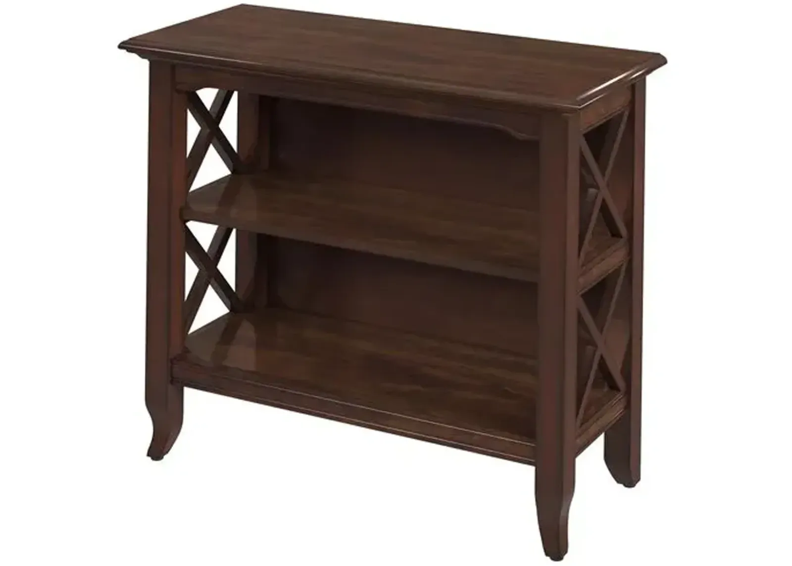 Agnes 32"W Bookcase - Brown