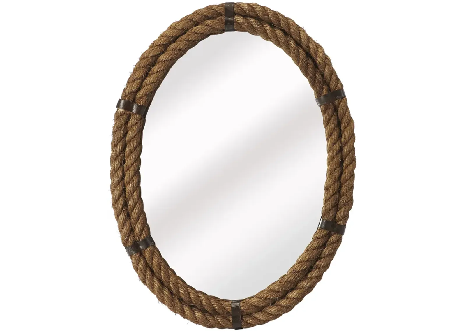 Sorrento Oval Rope Wall Mirror - Natural